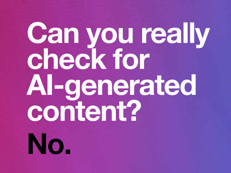 Your Text Is AI Generated