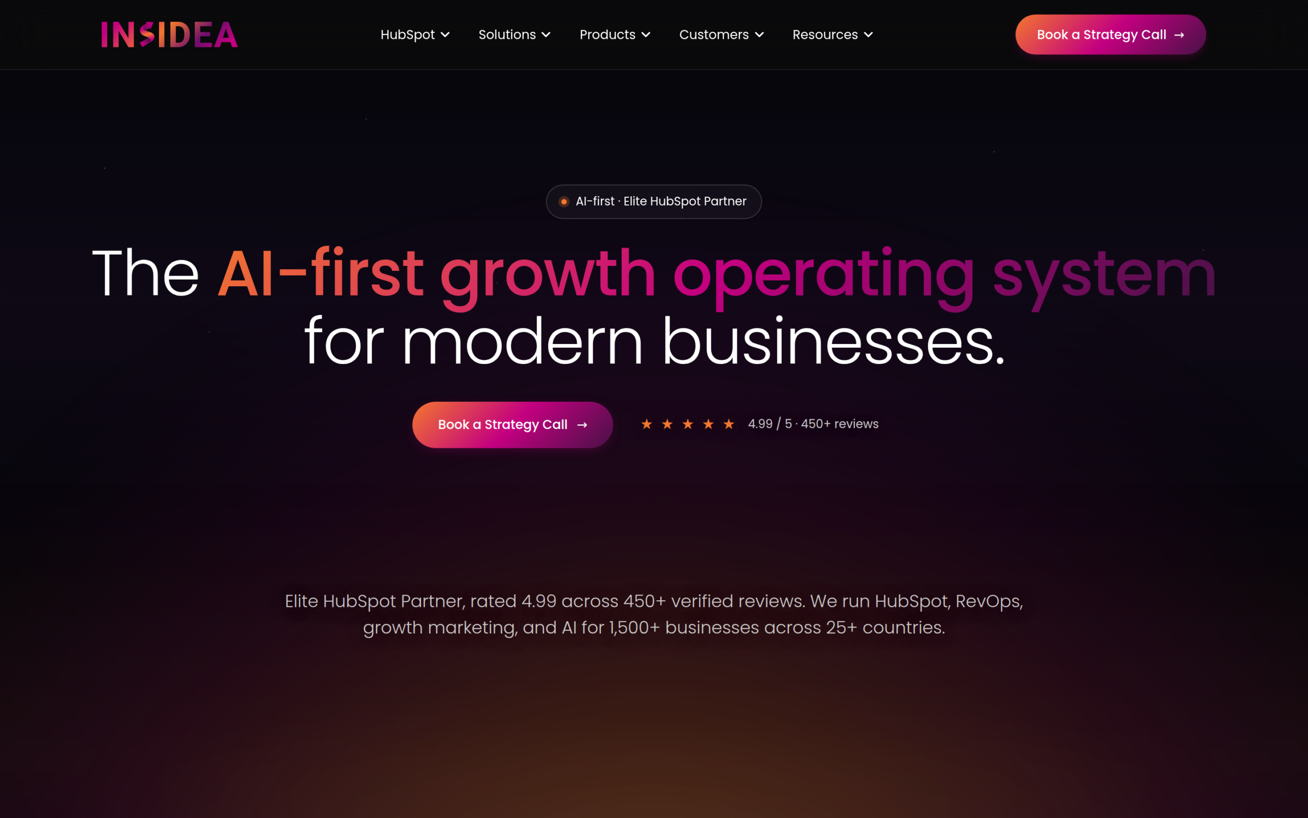 INSIDEA homepage - SaaS digital marketing agency