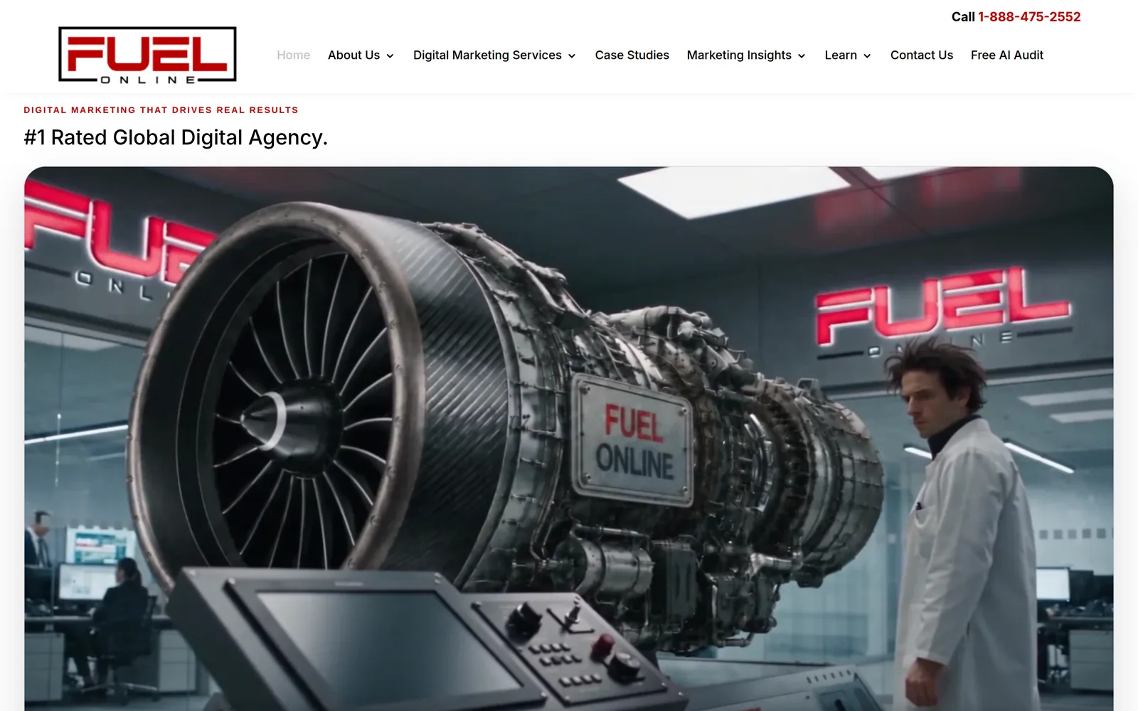 Fuel Online healthcare SEO agency website, 2026